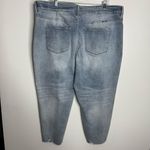 NWT KanCan High Rise Button Fly Cropped Jean Exposed Button Fly Size 22 Plus Blue Photo 6