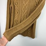 Caslon NWT Chunky Cable Knit Bobble Sweater Sz Small Tan Camel Wool Blend Photo 9
