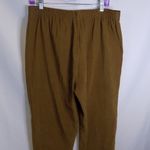 R & K  Brown Suede Like Wide Leg Dress Pants Womens Sz 14W Trousers Career Office Photo 2