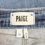 Paige Jax Knee Shorts Womens Size 30 Denim Bermuda Jean Cuffed Medium Wash Jorts Photo 5