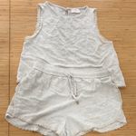 Allie Rose Cream Sleeveless Top and Shorts Set Photo 0