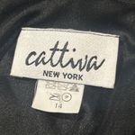 Cattiva Slip Dress Womens 14 Silk Maxi Black Lined Sleeveless Whimsygoth Party Photo 1