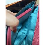 Guess Vintage Y2K Pink Faux Alligator Croc Tweed Baguette Shoulder Bag Photo 10