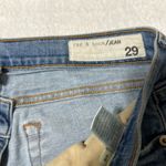 Rag and Bone 29 Women Dre Capri Jean Boyfriend Low Levee Whole Distress Raw Blue Photo 7