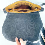 Patricia Nash  Rosolino Leather Tooled Floral Flap Crossbody Bag Black Photo 2