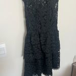 Shoshanna Vanita Black lace peplum dress size 2 Photo 6