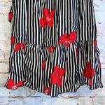 Madewell  Dress Womens 6 Ruffle Wrap Dress Candied Orchids Striped Floral career Photo 6