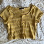 Zaful Striped Yellow Tee Photo 2