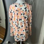 Loft Cream Sleeveless Blouse with Tie Front and Bib Collar Photo 6