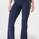 Sweaty Betty  Super Soft Picot Lace Flare Pant Navy Size‎ Medium Photo 0