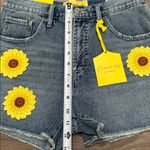 Circus by Sam Edelman Circus NY by Sam Edelman High Rise Crochet Patch Frayed Hem Denim Shorts Size 26 Photo 7