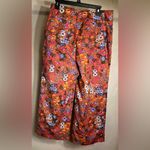Anthropologie Maeve Floral Flower Power Wide Leg High Waist Crop Pants|Size:14 Photo 1
