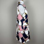 Boston Proper Dress Medium Equestrian Chain Print Short 1/4 Zip Sporty Mod Tunic Photo 5