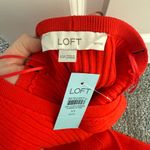 Loft NWT  Ribbed Maxi Halter Sweater Dress Red size XS Photo 3