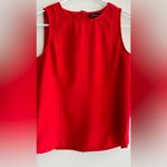 Dalia Collection Dalia Square Tank Top with Rounded Hem, Business Casual Blouse, Red, Size XS Photo 3