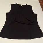 H by Halston Halston sleeveless black blouse size extra large‎ XL Photo 0