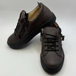 Giuseppe Zanotti Donna Leather Sneakers Womens Brown US 6.5/EU36.5 Made In Italy Photo 4