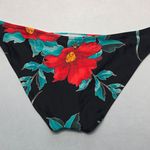 Nanette Lepore  Black Floral Swim Beach Cheeky Flirty Boho Bikini Bottom L Large Photo 1
