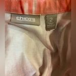 Chico's Chico‘s size 12 large pink tan long sleeve lightweight jacket Photo 3