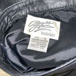 Nordstrom Brass Plum Skirt   Black Genuine Leather womans‎ Sz 3 Photo 4