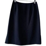 Tahari  Womens’ Pencil Black Pinstripes Midi Length Lined Back Zipper SZ 2P #1591 Photo 0