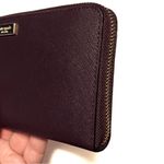 Kate Spade  Burgundy Zipper Wallet Photo 5