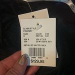 Blue shimmer halter sheath dress with bodice cutout Size 6 Photo 9