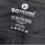 Black Sheer with Pleather Pamela Leggings Size L Photo 2