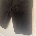 RSQ  London Skinny Stretch High Rise Cuffed Shorts Long Black Size 30 Photo 3