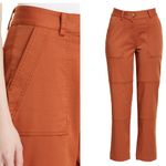 NEW Derek Lam 10 Crosby Therese Straight Leg Pants Cinnamon Size 14 Curvy $375 Brown Photo 3