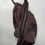 Chocolate Brown Leather Slouchy Crossbody Bag Purse Boho Crescent Y2K SO SOFT Photo 6
