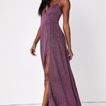 Lulus LULU’S Truly Amazing Magenta Multi Glitter Sleeveless Maxi Dress Photo 2