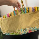 Colorful Embroidered Tote Bag Kate McRostie Garden Tote Pool Beach Shopping Yellow Photo 5