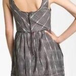 Free People New Romantics Weather Vane Gray Tribal Ikat Print Mini Dress Size 4 Photo 1