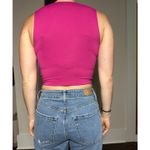 Babaton Aritzia  Contour Pink High Neck Cropped Tank Top Size Small Photo 1