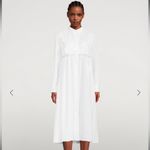 SACAI Midi Pleated Shirt Dress NWT Large Black Photo 10