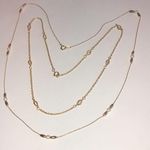 Vintage Gold Tone Dainty Faux Pearl Beaded Boho Necklaces Photo 4