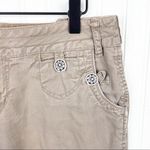 L.A. Blues Vintage Y2K Low Rise Floral Button Tan Pants Bootcut Flare Leg 10P Photo 6