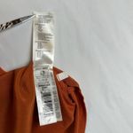 Falconeri Top Women's Small Burnt‎ Orange Pocket V Neck Made in Italy Casual Tee Photo 4