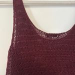 Madewell NWT Linen Sweater Tank In Mulberry Wine Size XL Photo 7