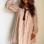 These Three Boutique Velvet bow dress  Photo 0