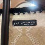 SheIn Adorable Cream Tie Front Cardigan w/ Black Trim Scandi CottageCore Knit Cozy Photo 5