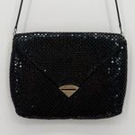 Vintage Black Mesh Metal Crossbody Purse Evening Formal Photo 0
