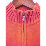 Ralph Lauren  Long Sleeve 1/4 Zip Pullover Mock Neck Sweater Orange Women Medium Photo 6