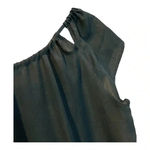 EXPRESS BLACK SHORT ROMPER TIE FRONT WITH SHOULDER CUT OUTS SIZE SMALL Photo 3