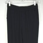 Banana Republic  Pants Womens 0 Short‎ Black Pull On Dress Pants Workwear Preppy Photo 3