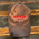 Vintage 80s Mystic Pizza Tie Dye Cap Brown Photo 1