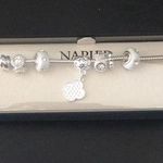 Gorgeous Napier Silver Sliding Charms Bracelet Photo 0