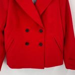 Talbots Women's Petite Notch Lapel Double Breasted Red Blazer Jacket Size 14P Photo 4