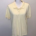 Karen Scott  yellow cotton collared polo top Photo 0